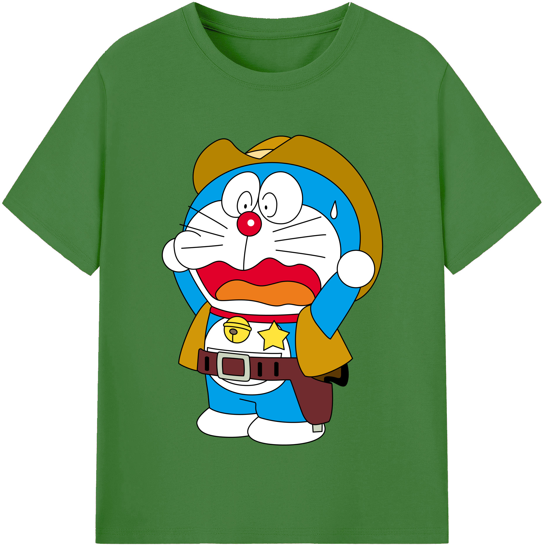 （画像用） ドラえもん Doraemon レディースカジュアルプリントTシャツ（綿100％）